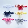 50/100st Dog Hair Bows Flash kjol Trim Dog Bie Tie Grooming Pet Accessoarer Artiklar Pet Shop 240311