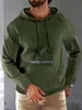 Vår sommar hip hop street mens hoodie pullover tröjor stilig andas andas fast färg 240307