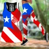 Top Puerto Rico Flag Lover Combo Outfit Leggings e canotta scavata Tuta Yoga Fitness Legging morbido Estate Donna per ragazza 03