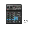 Mixer Interface USB Power Entrée Power F4A 4Channel Audio Mixer Bluetooth Compatible Console