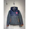 Projektantka, męska kurtka plus size, wysokiej jakości wiatroodporna kurtka z kapturem, odblaskowy gigant, dżinsowa kurtka z kapturem, kurtka Down, 2001