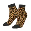 Calzini da uomo Happy Ankle Stampa leopardata Street Style Calzino casual da equipaggio Modello regalo stampato