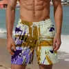 Pantaloncini da uomo 2024 Estate allentata bandiera maschile grafica pantaloni da spiaggia oversize bauli da vacanza sport da corsa ad asciugatura rapida