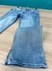 Jeans para mujer Primavera 2024 Mujeres Denim Pantalones largos Hendidura Azul claro Cintura alta Algodón Slim para mujer