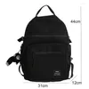 Backpack Lawaia Student Solid Color School Bag Large Capacity For Men And Women Cute Rucksack Leisure Travel