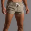 Pantalones cortos para hombres Men atléticos cortos livianos la cintura elástica seca 3 longitud de longitud deportiva