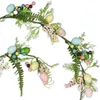 Dekorative Blumen Ostern Künstliche Girlanden Dekoration Hängende Frühlingsgirlande Gemischte Beeren für Party Garten Urlaub Kaminsimse