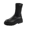 Boots College British Style Boots Frauen Herbst Neue Korean Fashion Black Plattform Stiefel sexy Frauenstiefel über den Kniestiefeln