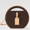 Fashion Handbag Outdoor Shoulder Bag Round Cake Design Classic Printed Logo Runway Style Women's Cross Body Bag