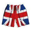 Men's Shorts Summer Gym Men Union Flag Running Surf 3D Cool Custom Board Short Pants Vintage Quick Drying Beach Trunks Big Size