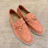 LP Pianas Loafers Womens Mens Shoes المصمم الشهير الأزياء الفاخرة للرجال الأعمال الجلدية شقة منخفضة من جلد الغزال من جلد البقر Oxfords غير الرسمي الأحذية الكسول A10