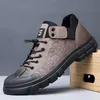 HBP Non-Brand Scarpe da ginnastica da uomo stile trekking, comode scarpe da ginnastica casual impermeabili in microfibra primaverili ed estive