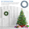 Dekorativa blommor Jul Garland Wicker Diy Woven Rattan Pendant Ring Decoration Natural Wreath Home