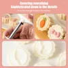 Baking Tools 25g Plastic Mooncake Stamp Cute Shaped Molds Festival Hand Press Moulds