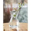 Vases 2024 Vase d'ange hydroponique créatif suspendu verre transparent conteneur de fleurs arrangement navire pour la décoration de la maison