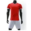 maglia da calcio rossa da uomo a manica corta set uniforme da calcio per adulti maglietta per bambini ragazzo maglie sportive verdi nome personalizzato numero 240306