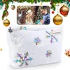 Cosmetic Bags Christmas Portable Bag Large Capacity Cute Fluffy Storage Pouch Zipper Travel Makeup For Women And Girls