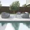 Camp Furniture Outdoor-Einzelsofas, Innenhof, Garten, Villa, Balkon, Café, Lounge-Sessel, einfaches El-Club-Restaurant, Freizeit-Sofa