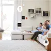 Roupas Staniot Wi -Fi Versão Tuya Intelligent Wireless Wi -Fi House Security Alarm System Kits Compatível com Alexa e Google Home