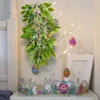 Fiori decorativi Swag di Pasqua Decorazione stagionale Ciondolo Ghirlanda di uova artificiali per caminetto per feste e feste