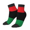 Men's Socks Pan African Flag Short Unique Casual Breatheable Adult Ankle