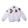 Military USN Navy World World II II II Pilot Pilot Flght Baseball Mundur Męskie Bombowca Kurtka Windbreaker 240305