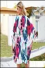 ErUps Equipamento de Natação Esportes OutdoorserUps Verão Mulheres Kimono Cardigan Frente Aberta Meia Manga Contraste Cor Oversized Bo1616039