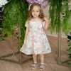 Robes de fille Robe de bébé 1er anniversaire fête baptême rose vêtements 9 12 mois enfant en bas âge tenues moelleuses Bebes Floral Tulle né robes