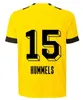 23 24 Dortmund Soccer Jerseysファンプレーヤーバージョン2023 2024 HAALAND REUSフットボールシャツ男性