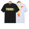 Vlone T-shirt Big "V" Tshirt Men's / Women's Couples Casual Fashion Trend High Street Loose Hip-Hop100% Cotton Printed Round Neck Shirt US Size S-XL 1572