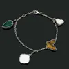 Bijoux de créateurs Cleef Van Bracelet trèfle à quatre feuilles bracelets de charme bijoux vc fleur à quatre feuilles boucle pleine diamant coeur papillon texture or
