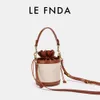 Cheap Wholesale Limited Clearance 50% Discount Handbag Drawstring Bucket Bag Fashionable New High Ins Beaded Handheld One Shoulder Letter Versatile