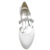 Casual Shoes Sweet Lady Rounded Toe Satin Dress Flats D'orsay With Crystal Strap Bridal Garden Beach Wedding Girl's Prom Brithday Party