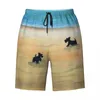 Shorts masculinos personalizados board homens secagem rápida praia boardshorts Scottish Terrier calções de banho fatos de banho