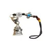 Decorative Figurines Exquisite Silver Pendant Old Tibet A Diamond Bell Ancient Han Clothing Accessories