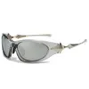 Rectangle Sunglasses Women Men Y2K Sports Star Sun Glasses Luxury Star Black Retro Punk 2000's Eyewear Shades UV400