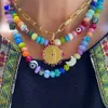 Pierre précieuse pierre naturelle cristal opale charmes Onyx sculpté femmes pendentif collier pour femmes hommes tour de cou bijoux cadeaux goutte 240311