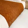 Filtar Nordisk stil Tassel stickad ullfilt soffa super varm mysig med tofsar enkla sängkläder