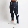 Herenbroeken Heren Joggingbroeken Joggers Sport Fitness Recht Stretch Gym Hardlopen Training Katoen Patchwork Borduren Casual