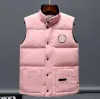 Gilet di design Gilet tascabile Giubbotti Parka Cerniera Distintivi Piumini da uomo Cappotto casual Top in oca canadese Capispalla Colori multipli