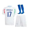 Italys Soccer Jersey Jorginho Insigne Verratti Bonucci Men Kids Football Kits Football Shirts Chiesa Chiellini Pellegrini Italia 125 Year Sanniversary