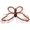 Decorative Flowers Butterfly Rattan Hanging Ornament Wreath Ring Circle DIY Frame Frames Garland Vine Floral Decor Accessory Rings