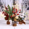Juldekorationer trä husdjur multistil fönster gåva små kronblad för bröllop bröllop bordsmottagning