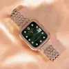 Luxury Diamond Armband för Watch Ultra 49mm 41 45mm 38mm 40mm för iWatch Series 8 7 4 5 6 44mm 42mm Women Metal Wristband 240311