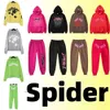 felpa con cappuccio spider tuta tuta sp5der felpa con cappuccio da uomo donna 480g vestiti di cotone di qualità moda streetwear Commercio all'ingrosso 2 pezzi sconto del 10% felpa con cappuccio spider 555