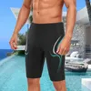 Men's Shorts Casual Summer Hawaiian Swimwear Skinny Solid Color Elastic Swimming Trunks Classic Seaside Beach Swimsuit Male