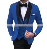 Anzüge Champagner Herrenanzüge Schwarz Schal Revers Trauzeugen Bräutigam Smoking Für Hochzeit Kostüm Homme Casual Business Anzüge Für Männer 3 Stück