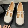 Casual Shoes Danxuefei Women's Genuine Leather Thick Sole Platform Flats Female High Quality Square Toe Elevator For Women Sale