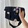 Bolsa simples feminina crossbody sacos bonito casual mochila meninas ombro feminino lona diagonal cruz escola bolsa pacote bolsas