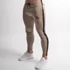 Herenbroeken Heren Joggingbroeken Joggers Sport Fitness Recht Stretch Gym Hardlopen Training Katoen Patchwork Borduren Casual